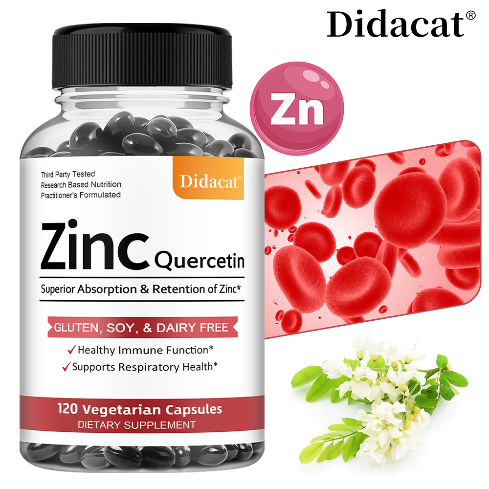 Nutrition Zinc - Quercetine & Zink Vegetarische Capsules, Antioxidant