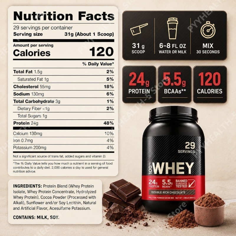 Weiproteïnepoeder Dubbel Rijke - Fitness Nutrition Whey Protein recensie en prijs