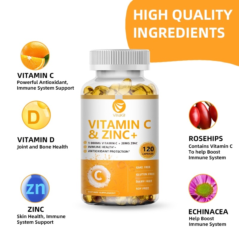 Vitakit Vitamine C 1000 mg met - Nutrition Zinc recensie en prijs